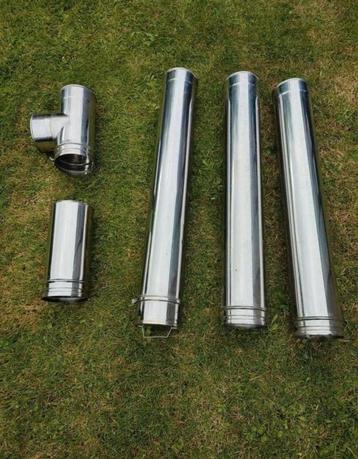 Inox hittebestendige opbouw schoorsteen  beschikbaar voor biedingen