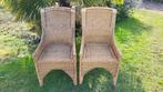 2 rieten stoelen, Huis en Inrichting, Ophalen, Gebruikt, Twee, Bruin