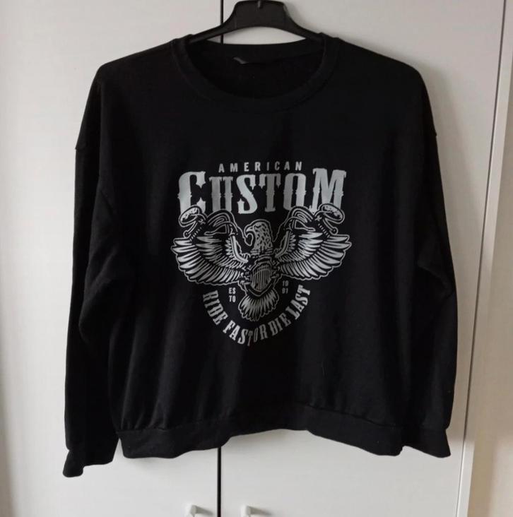 Pull custom, Kleding | Dames, Truien en Vesten, Zo goed als nieuw, Zwart, Ophalen of Verzenden