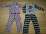 pakket winterpyjama's maat 116 - 6 jaar, Enlèvement ou Envoi, Utilisé, Garçon, Vêtements de nuit ou Sous-vêtements