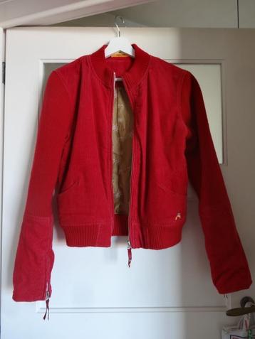 Veste blouson neuf rouge coquelicot KanaBeach T-38/40