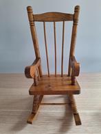 Chaise à bascule miniature en bois, Comme neuf, Enlèvement, Décoration