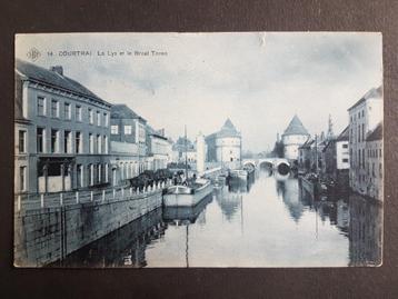 Postkaart Kortrijk Courtrai La Lys et le Broel Toren beschikbaar voor biedingen