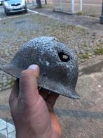 Casque belge 1940 trace combat, Ophalen of Verzenden