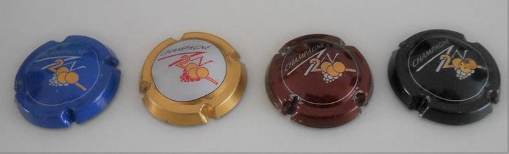 4 champagne capsules - jaar 2000 - 0,75 euro stuk, Verzamelen, Complete verzamelingen en Collecties, Ophalen of Verzenden