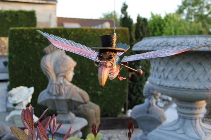 Hangend vogelbeeld, beweeg alleen met de wind!!, Tuin en Terras, Tuinbeelden, Nieuw, Dierenbeeld, Metaal, Ophalen