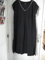 Longue robe d'été, noire, 100% coton. Pour femme/ XXL (Tex), Noir, Tex, Porté, Taille 46/48 (XL) ou plus grande