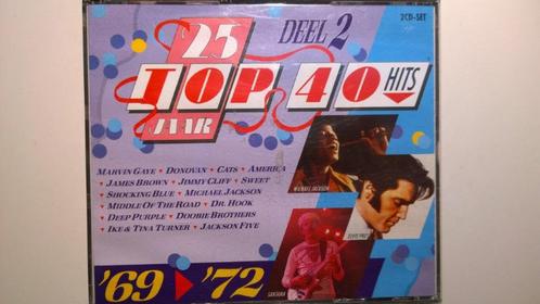 25 Jaar Top 40 Hits Deel 2 1969-1972, CD & DVD, CD | Compilations, Comme neuf, Pop, Envoi
