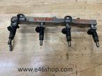 Brandstofrail BMW E90 E91 N46 MOTOR MET INJECTOR 7506158, Gebruikt, -, -, Ophalen of Verzenden
