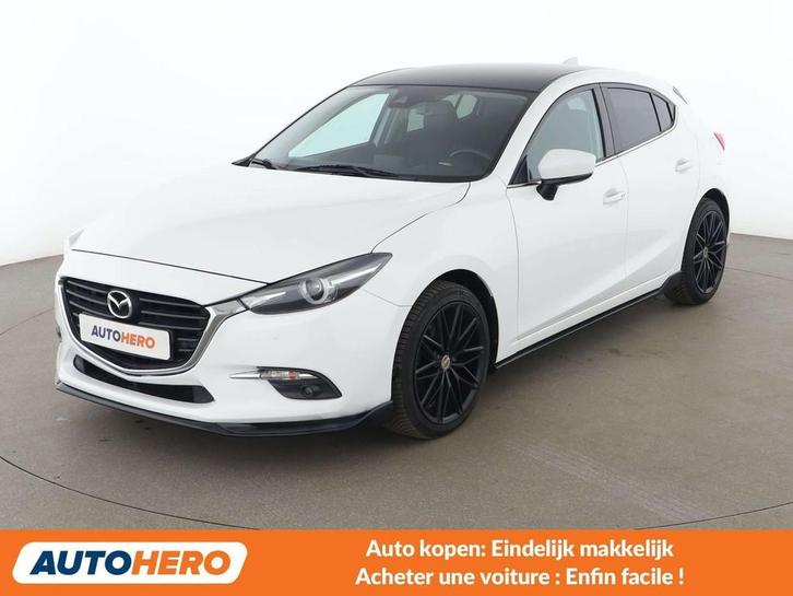 Mazda 3 2.0 Sports-Line (bj 2017), Auto's, Mazda, Te koop, ABS, Achteruitrijcamera, Airbags, Airconditioning, Bluetooth, Boordcomputer