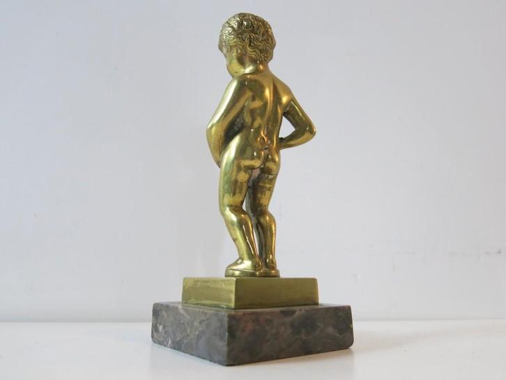 Messing zware Manneken Pis souvenir, Verzamelen, Retro, Ophalen of Verzenden
