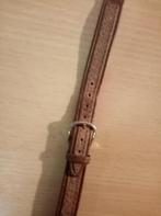 Morrelato : lederen horlogebandje polsband breedte 1,2cm, Bijoux, Sacs & Beauté, Bracelets, Enlèvement ou Envoi, Comme neuf, Brun