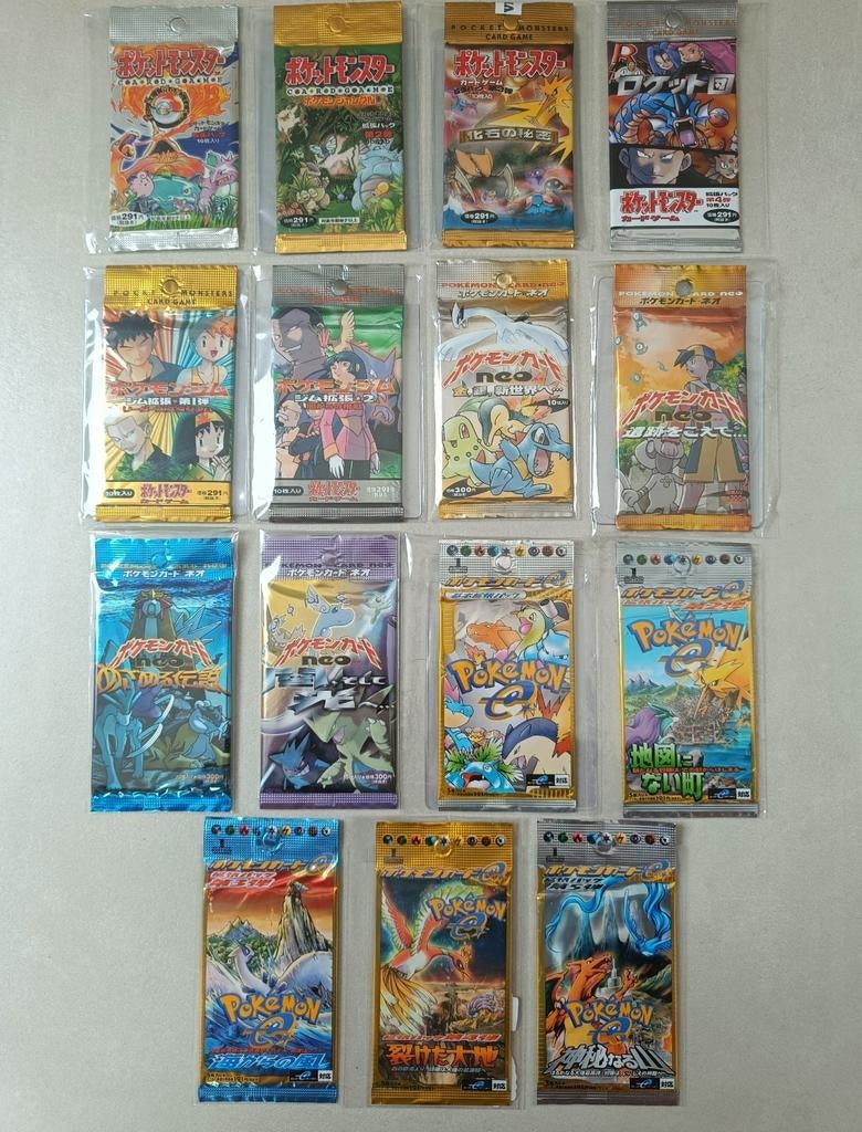 Pokémon Japans booster lot van base set tot Skyridge, Hobby en Vrije tijd, Verzamelkaartspellen | Yu-gi-Oh!, Booster, Ophalen of Verzenden