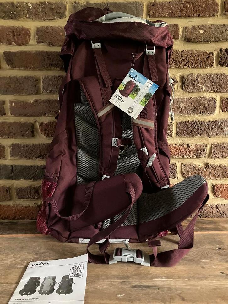 Sac à dos de voyage Rock Trail +/- 70 litres, Handtassen en Accessoires, Tassen | Rugtassen, Nieuw, Overige merken, 25 tot 40 cm