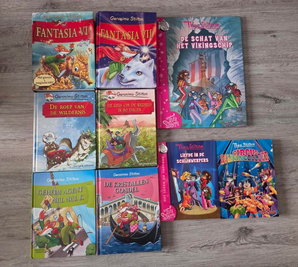 Kinderboeken geronimo Stilton en Sisters Thea, Boeken, Kinderboeken | Baby's en Peuters, Gelezen, Ophalen of Verzenden