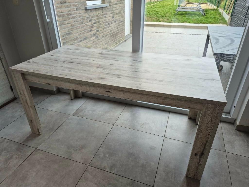 Eettafel 6p, Huis en Inrichting, Tafels | Eettafels, Ophalen, Gebruikt, 50 tot 100 cm, Vijf personen of meer