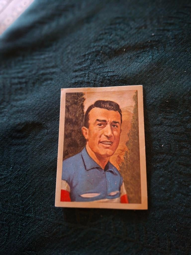 Prentje/Chromo : Louison Bobet / Chocolade Jacques, Verzamelen, Ophalen of Verzenden, Gebruikt, Poster, Plaatje of Sticker