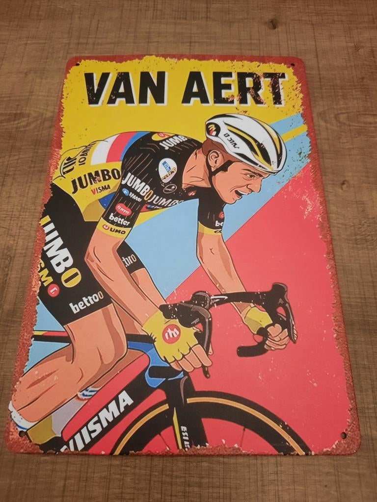 Reclamebord wout van aert, Ophalen, Reclamebord