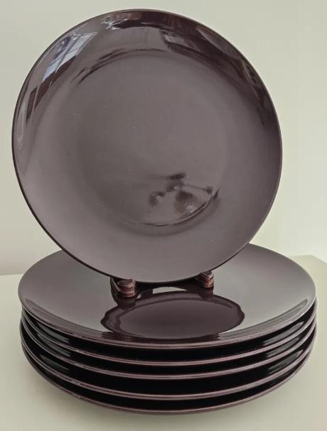 IKEA FARGRIK - Assiettes plates bordeau, Maison & Meubles, Cuisine | Vaisselle, Neuf, Uni, Assiettes(s), Enlèvement