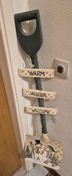 Pelle à Neige Décorative "Winter Welcome" – Style Chalet, Enlèvement, Utilisé