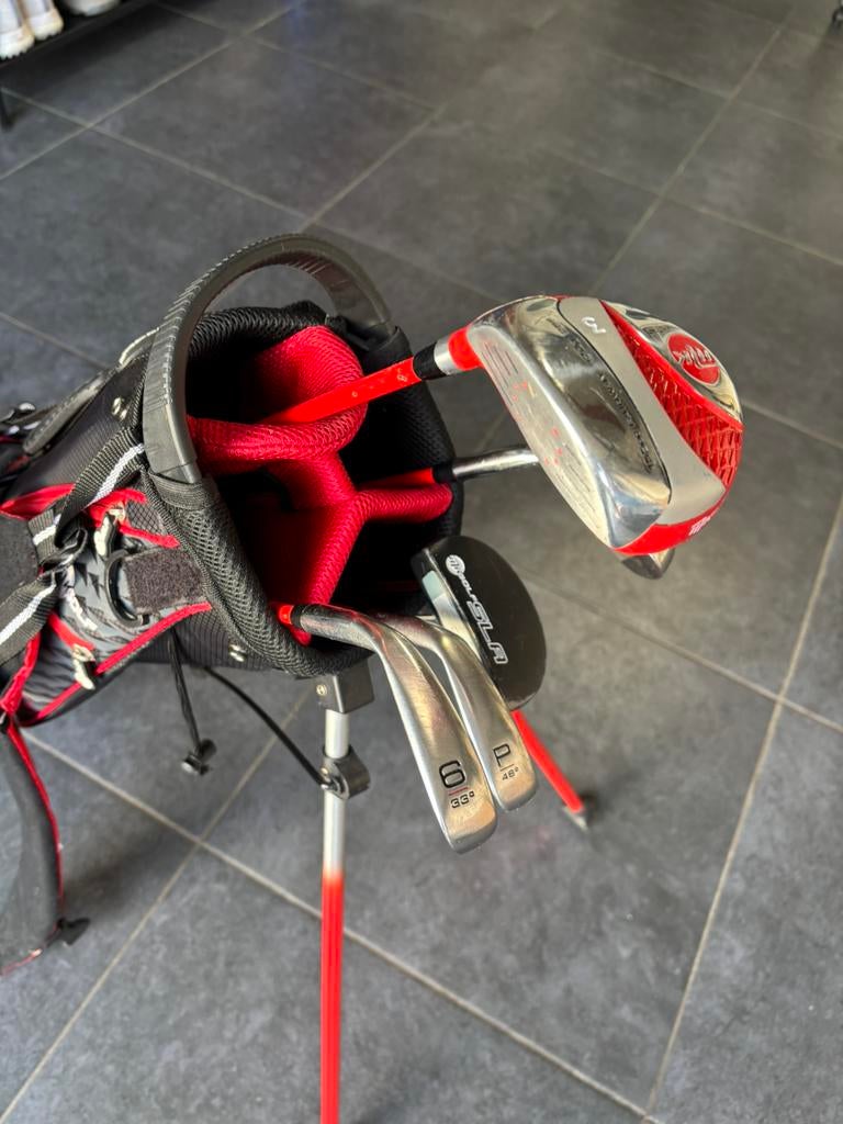Golfset kind MKids, Sport en Fitness, Golf, Zo goed als nieuw, Tas, Ophalen