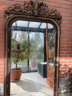 Antieke schouw- of vloerspiegel, eind 19de eeuw hout en gips, Ophalen