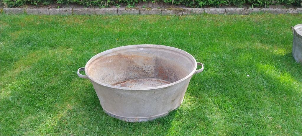 Zinken kuip, Ophalen, Gebruikt