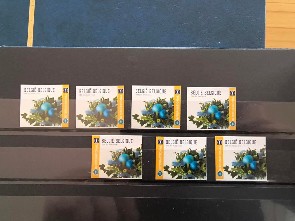 7 timbres du monde provenant du carnet 108, Timbres & Monnaies, Timbres | Europe | Belgique, Envoi