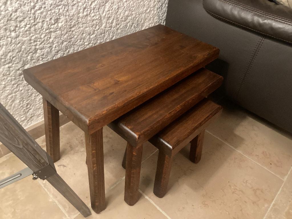 Set van 3 bijzettafels, Ophalen, Zo goed als nieuw