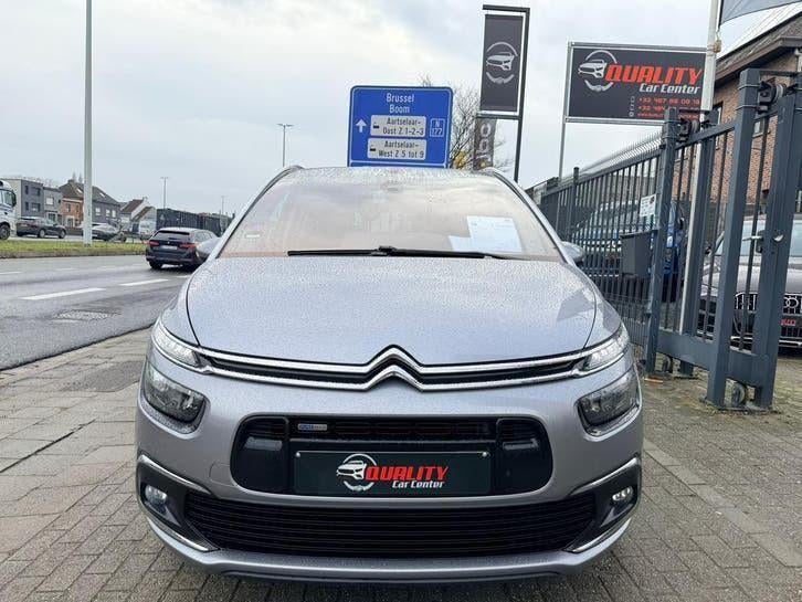 Citroen C4 Grand Picasso 2017 090000km AUTOMAAT 7zitpl Full, Euro 6, 1198 cc, Zilver of Grijs, Adaptive Cruise Control