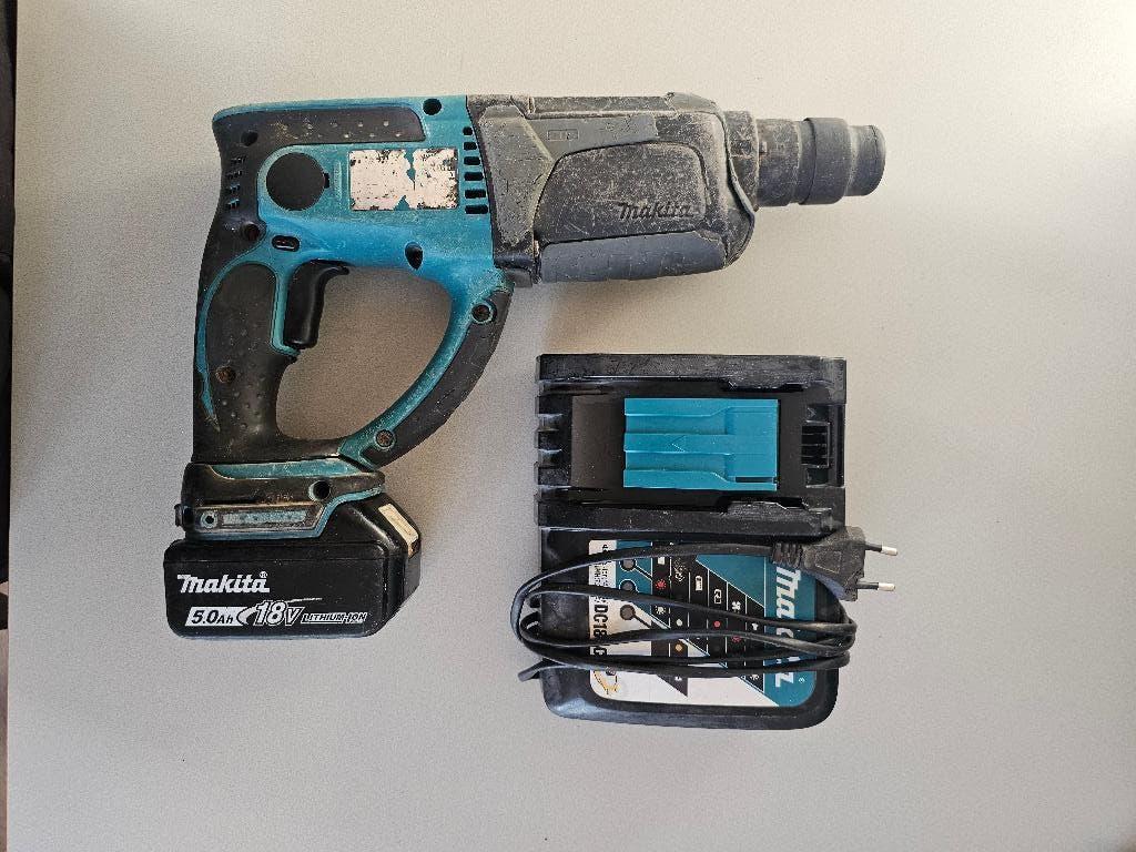 Makita accu boorhamer SDS+ 18V – Krachtig – Goed werkend, Ophalen of Verzenden, Gebruikt, Boor- en/of Breekhamer