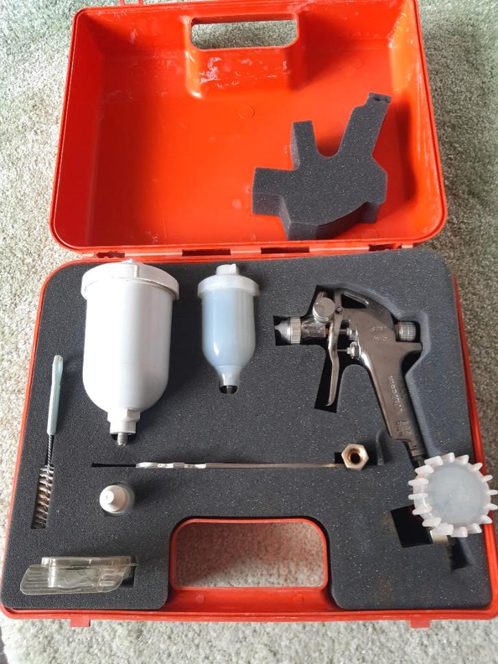 Spuitpistool HVLP Walcom, Doe-het-zelf en Bouw, Schildersmaterialen, Zo goed als nieuw, Verfspuit of Verfpomp, Ophalen