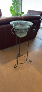 Staander met glazen pot, Enlèvement, Comme neuf