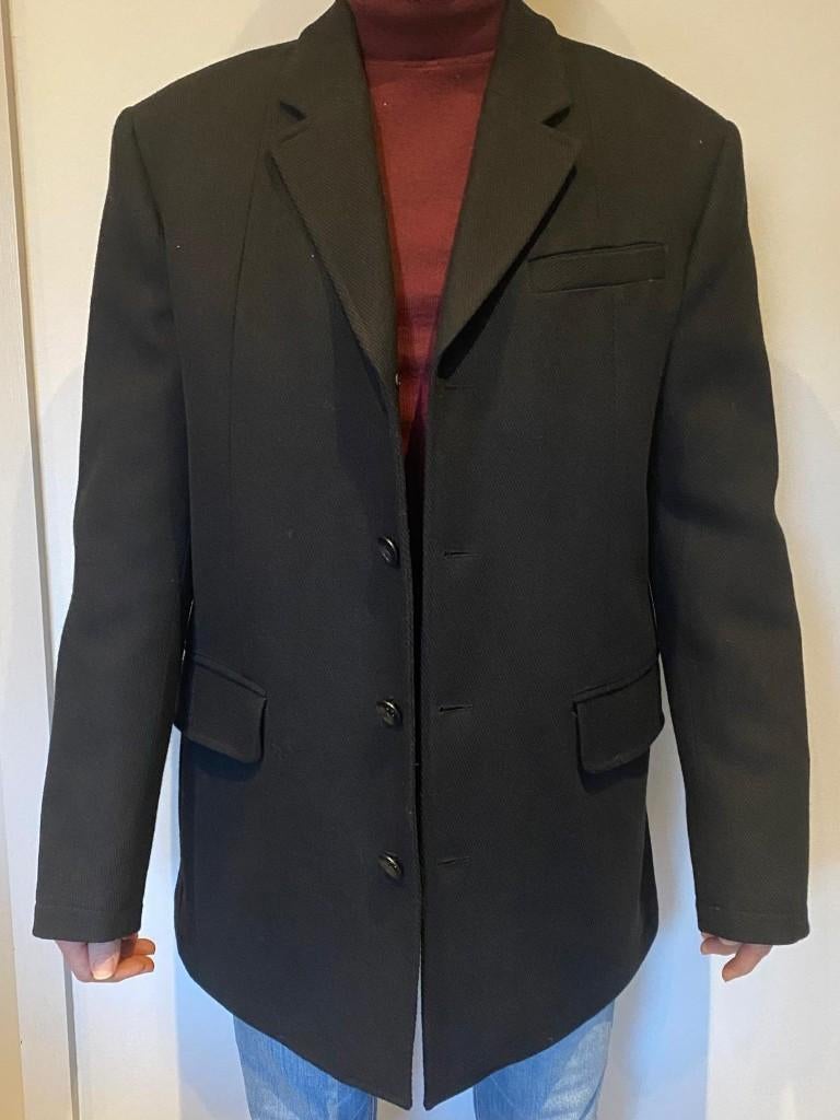 Winterjas heren, Kleding | Heren, Jassen | Winter, Zo goed als nieuw, Overige maten, Blauw, Ophalen