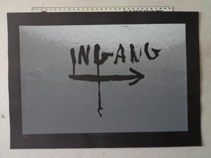 zeefdruk van Nathan Gotlib "Ingang" uit 2020, Antiek en Kunst, Kunst | Litho's en Zeefdrukken, Ophalen of Verzenden