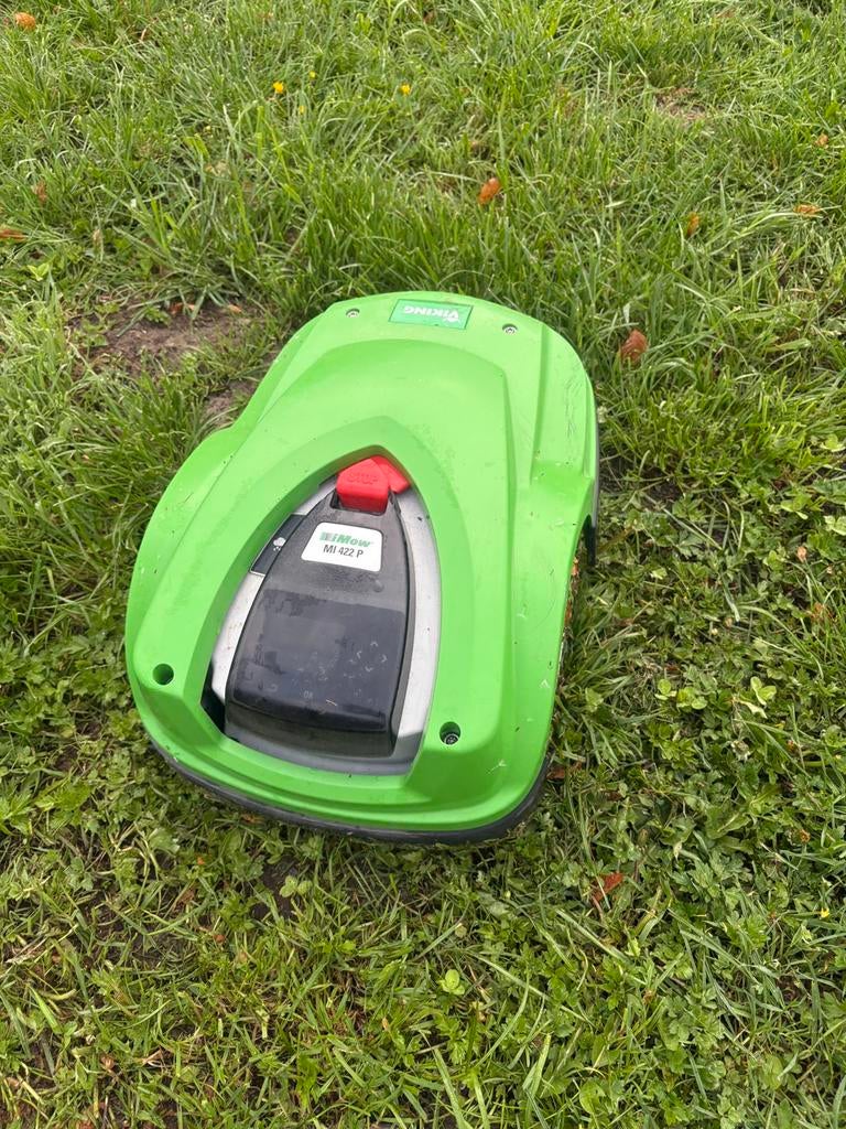 Viking (STIHL) iMow MI 422 P - Tot 1000m² - Incl. station, Tuin en Terras, Robotmaaiers, Ophalen, Gebruikt, Met regensensor