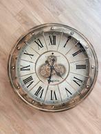 Wandklok 80 cm met draaiende tandwielen, Ophalen, Zo goed als nieuw, Wandklok