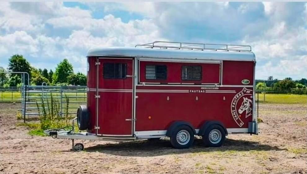 Paardentrailer Fautras Oblic +3, Dieren en Toebehoren, Ophalen