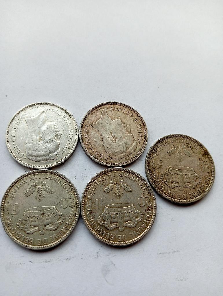 5 x20 FR zilver, Ophalen, Zilver, Setje, Zilver