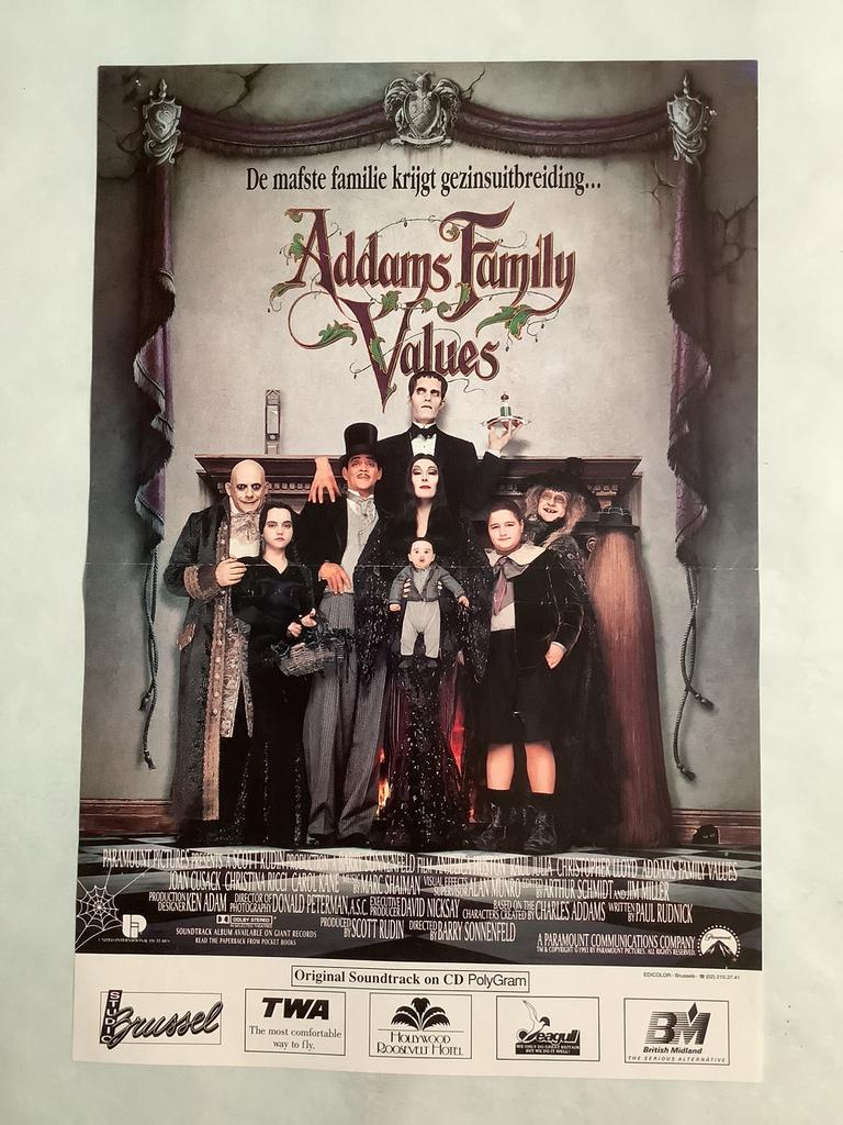 THE ADAMS FAMILY   filmposter  33-50 cm  used, Ophalen of Verzenden