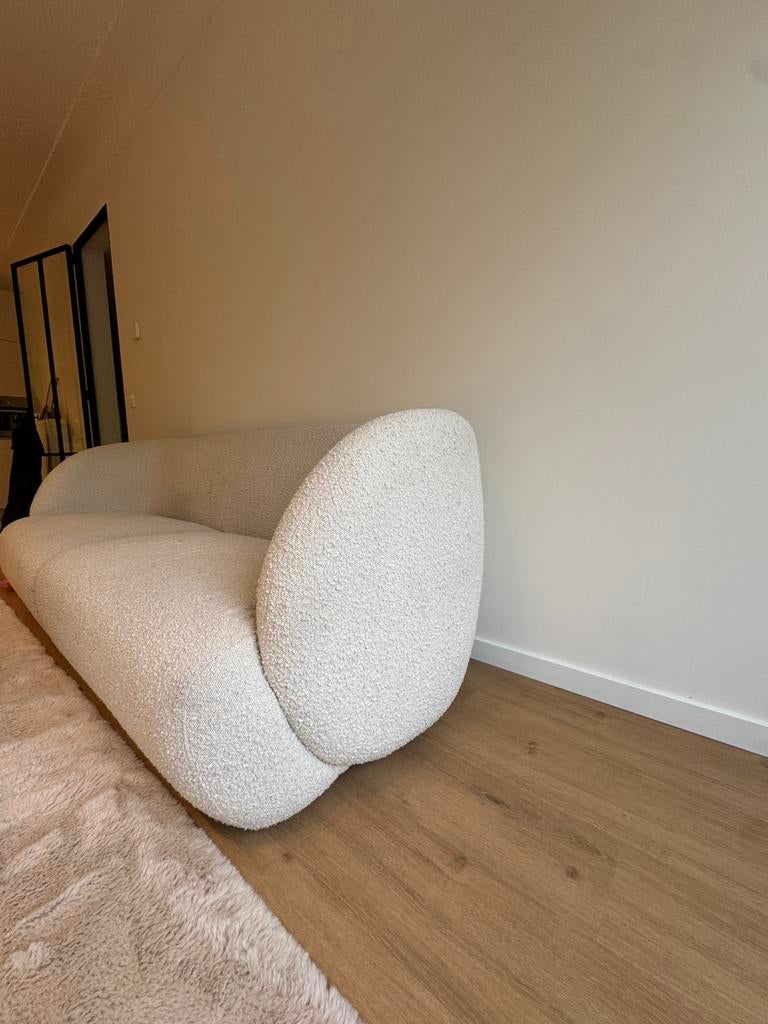 Zetel in boucle stof te koop, Ophalen, Gebruikt, Driepersoons, 75 tot 100 cm