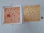Plan Toys houten labyrint met tol en knikker, Kinderen en Baby's, Speelgoed | Houten speelgoed, Ophalen, Gebruikt, Overige typen