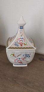 Grand vase de temple ancien en porcelaine fine — Porcelaine, Antiquités & Art, Enlèvement ou Envoi