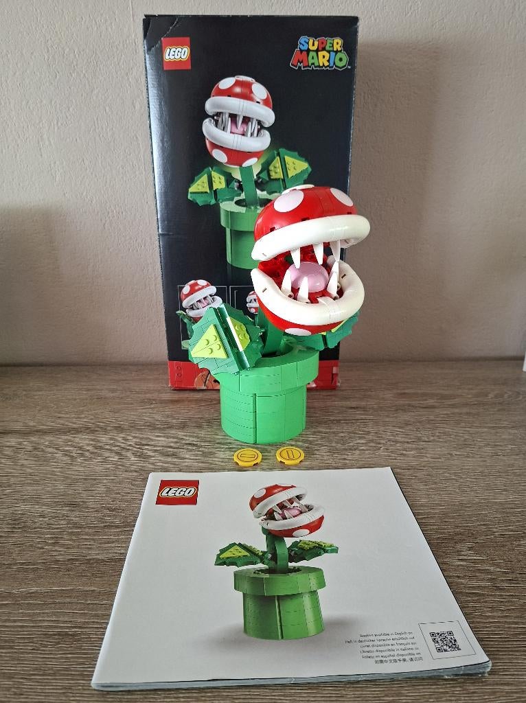 Lego set 71426 Nintendo Super Mario Piranha Plant + Doos, Kinderen en Baby's, Speelgoed | Duplo en Lego, Gebruikt, Lego, Complete set