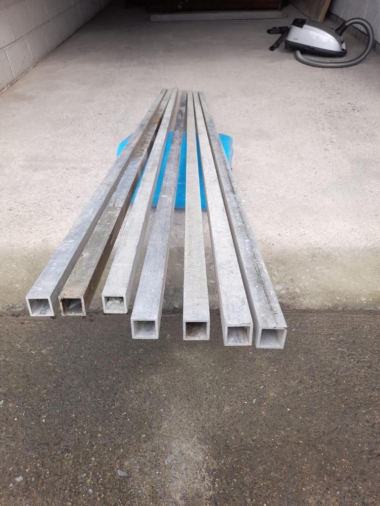 Barres aluminium, Bricolage & Construction, Enlèvement, Utilisé