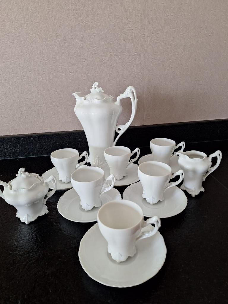 Compleet authentiek koffieservies, Antiek en Kunst, Antiek | Servies compleet, Ophalen