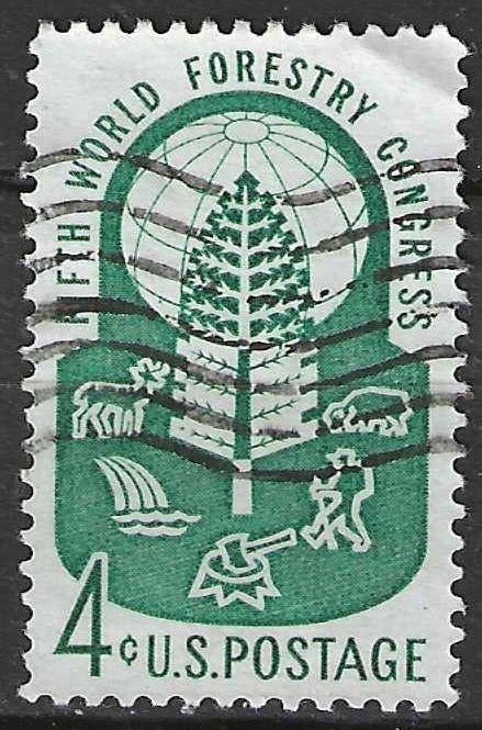 USA 1960 - Yvert 691 - Wereldcongres van Boswachters  (ST), Verzenden, Gestempeld