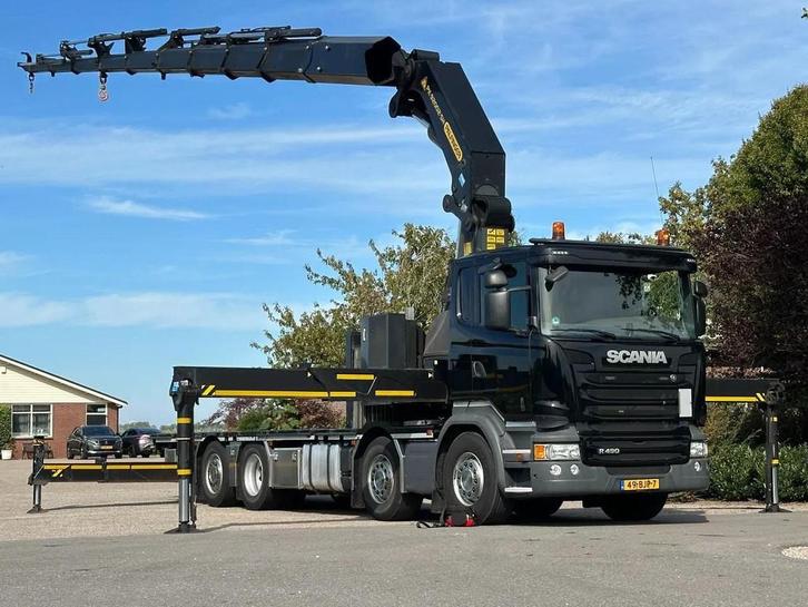 Scania R490 DK1139, Autos, Camions, Entreprise, Vitres électriques, Scania, Diesel, Euro 6, Automatique, Noir, TVA déductible