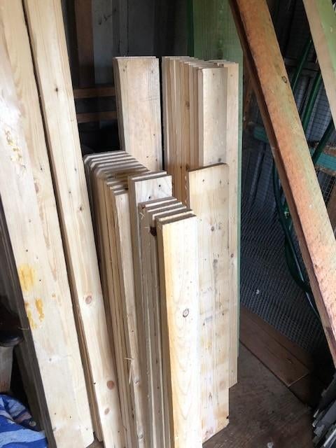 Timmerhout planken en balken, Doe-het-zelf en Bouw, Hout en Planken, Ophalen, Zo goed als nieuw