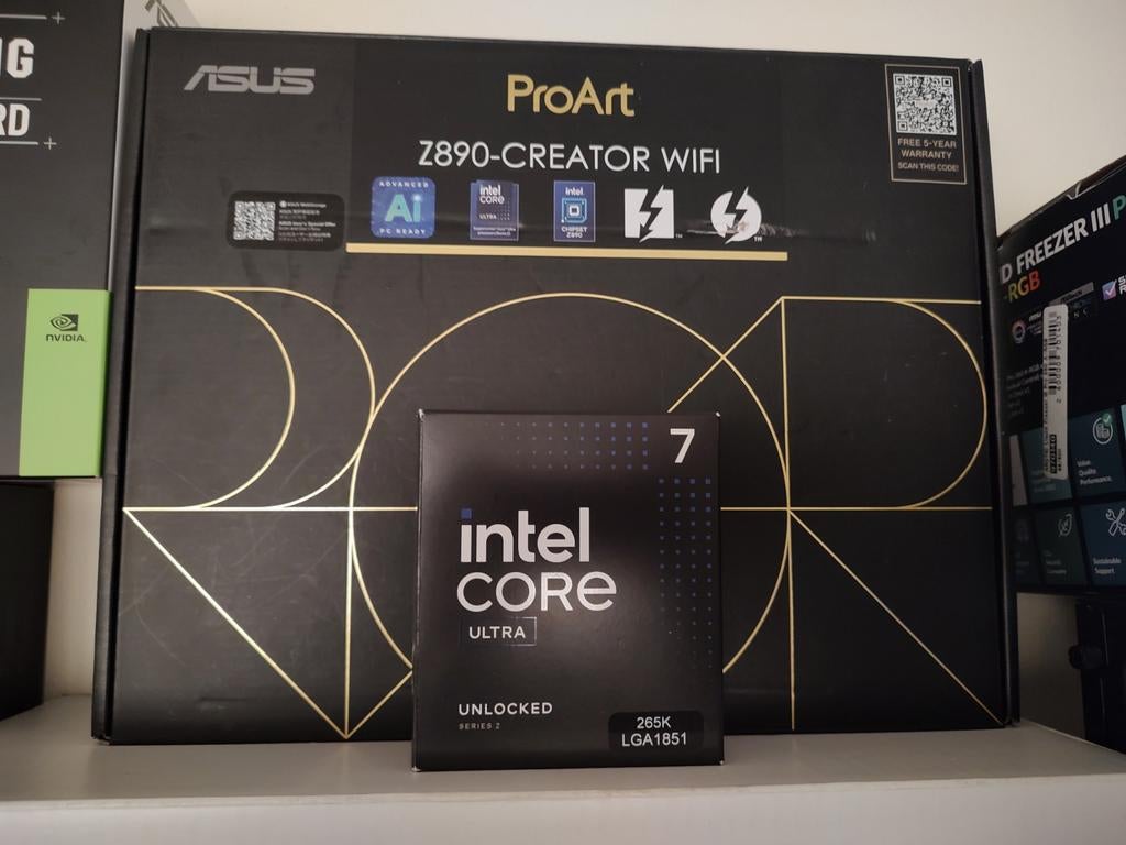 ProArt Z890+ Intel Core Ultra 7 265K d'ASUS, Comme neuf, Enlèvement, ATX, DDR5